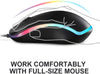 FC112 USB Optical Wired Computer Mouse with Easy Click for Office and Home, 1000DPI, Premium and Portable,Compatible with Windows PC, Laptop, Desktop, Notebook (Black)